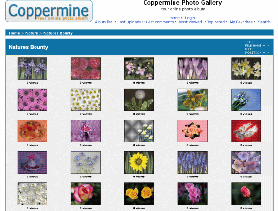 Coppermine Photo Gallery - Configuration and Support