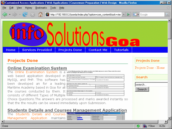 Joomla - Customised Template
