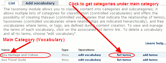 Drupal Content Classification into vocabularies and Categories