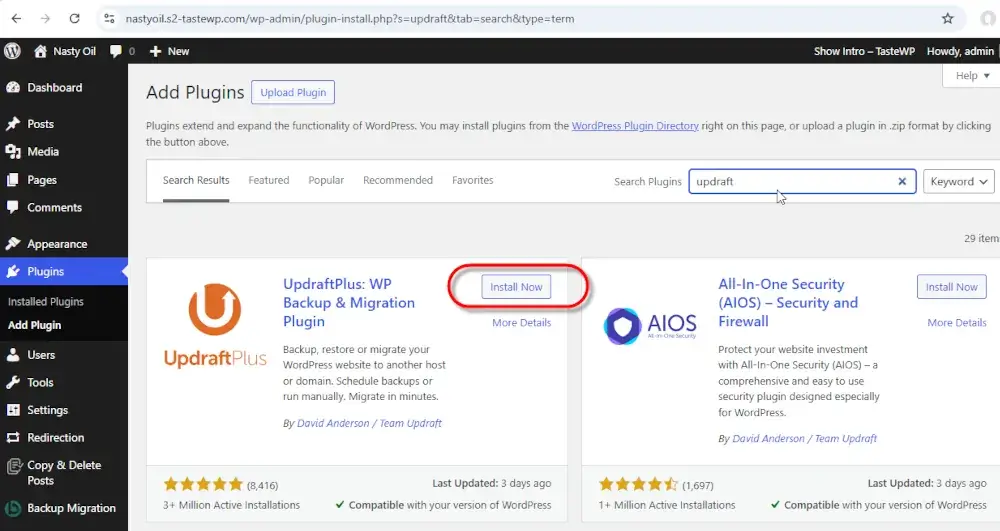 Search the Plugins Available on WordPress Marketplace 
