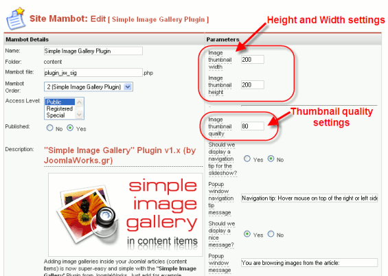 Joomla - Simple Image Gallery