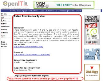 Best Open Source Software in India 2007 Nomination