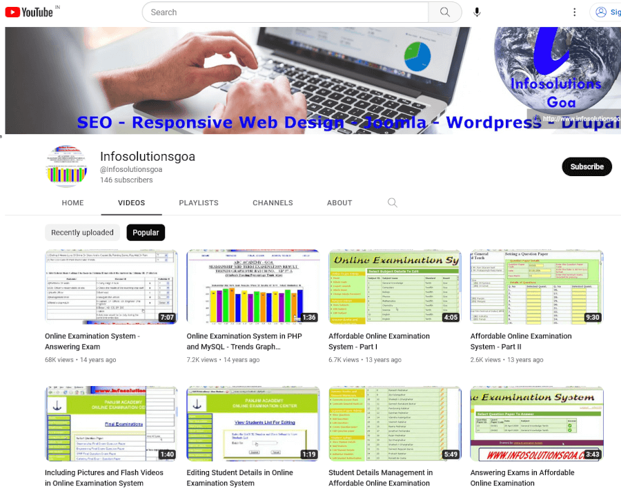 Infosolutions Goa on YouTube