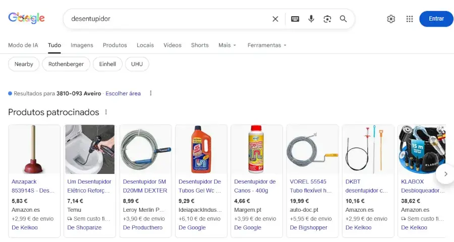 Google trends Plumber related keywords