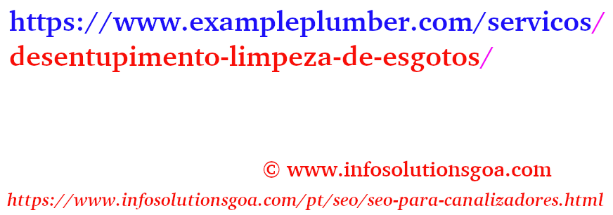 URL para desentupimento limpeza de esgotos