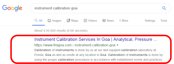 instrument calibration goa search in google.in