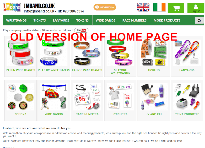 JMBand UK Old Home Page