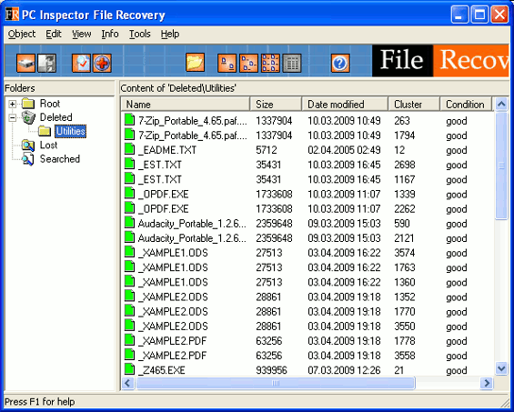 pcinspector file recovery